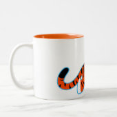 Schattigee Cartoon Tijger op de Prowl Mok (Links)