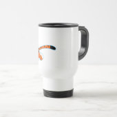 Schattigee Cartoon Tijger op de Run Travel/Commute Reisbeker (Voorkant rechts)