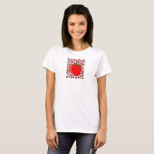Schattigee Cartoon Tomaat Liefhebber T-shirt (Voorkant volledig)