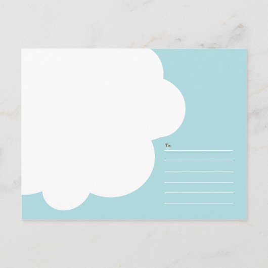 Schattigee Cartoon Tortelduifjes (Dag) Bruiloft Aankondigingskaart (Achterkant)