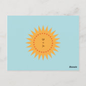 Schattigee Cartoon Tortelduifjes (Dag) Bruiloft Briefkaart (Achterkant)