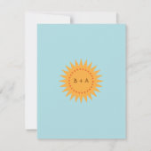 Schattigee Cartoon Tortelduifjes (Dag) Bruiloft Kaart (Achterkant)