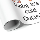 Schattigee Cartoon Trui Koude Ganzen Eend Paar Cadeaupapier (Rol Hoek)