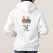 Schattigee Cartoon Trui Koude Ganzen Eend Paar Hoodie (Achterkant)