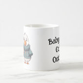 Schattigee Cartoon Trui Koude Ganzen Eend Paar Koffiemok (Center)