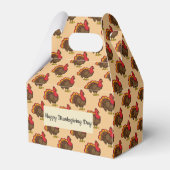 Schattigee Cartoon Turkije Bedankdoosjes (Voorkant Zijde)