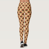 Schattigee Cartoon Turkije Leggings (Achterkant)