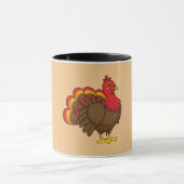 Schattigee Cartoon Turkije Mok (Midden)