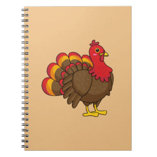 Schattigee Cartoon Turkije Notitieboek
