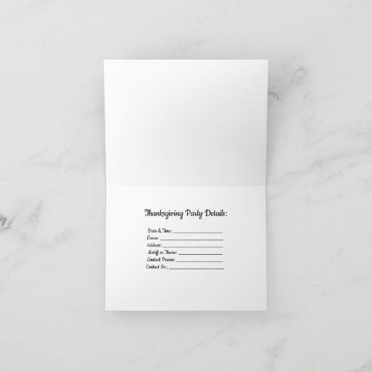 Schattigee Cartoon Turkije | personaliseren Aankondiging (Binnen)