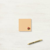 Schattigee Cartoon Turkije Post-it® Notes (Op bureau)