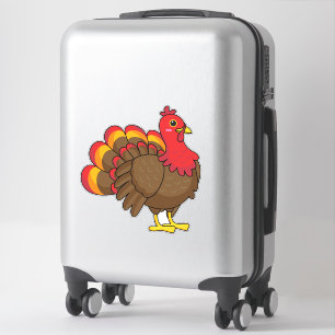 Schattigee Cartoon Turkije Sticker