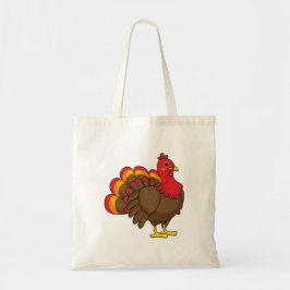 Schattigee Cartoon Turkije Tote Bag