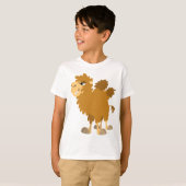 Schattigee Cartoon Two-Humped Camel ChildrenT-Shir T-shirt (Voorkant volledig)