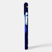 Schattigee cartoon uil in liefde hoesje (Achterkant / Links)