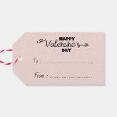 Schattigee Cartoon Uil Lovers Hearts Valentijn's D Cadeaulabel (Achterkant Horizontaal)