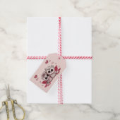 Schattigee Cartoon Uil Lovers Hearts Valentijn's D Cadeaulabel (Met Touw)