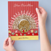 Schattigee Cartoon vakantie Turkije Flyer (Hand)