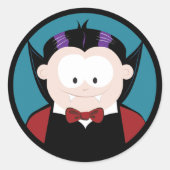 Schattigee Cartoon Vampire Halloween Stickers (Voorkant)