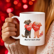 Schattigee Cartoon van Puppy Holding Hearts Valent