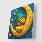 Schattigee cartoon vierkante klok (Hoek)