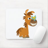 Schattigee Cartoon vlinder Pony mousepad Muismat (Met muis)