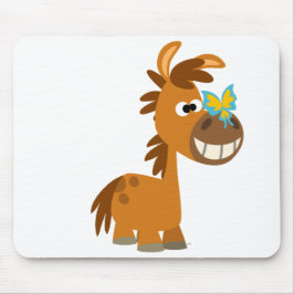 Schattigee Cartoon vlinder Pony mousepad Muismat