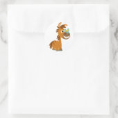 Schattigee Cartoon Vlinder Pony Sticker (Tas)