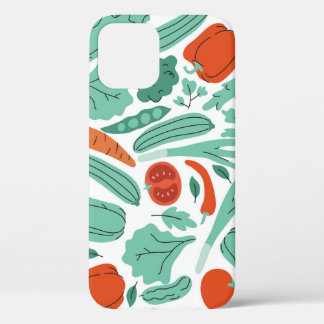 Schattigee Cartoon voedsel: levendige groentepatro Case-Mate iPhone Case