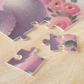 Schattigee cartoon vossen Valentijnsdag Legpuzzel (Zijkant)