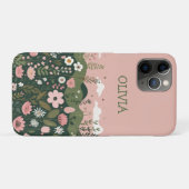 Schattigee Cartoon Wildbloemen Floral gepersonalis Case-Mate iPhone Case (Achterkant (horizontaal))