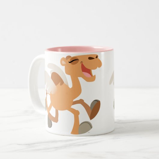 Schattigee Cartoon Winged-Camel Mok (Voorkant links)
