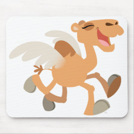 Schattigee Cartoon Winged-Camel Mousepad Muismat