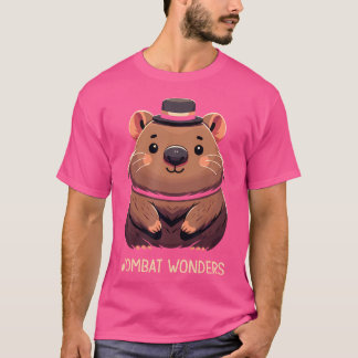 Schattigee Cartoon Wombat Lover Funny Wombat Austr T-shirt