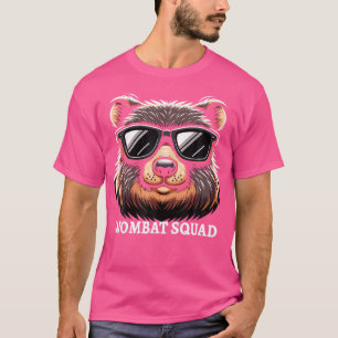 Schattigee Cartoon Wombat Lover Funny Wombat Austr T-shirt
