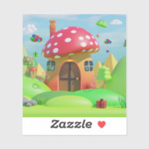 Schattigee Cartoon Wonderland: aangepaste gesneden