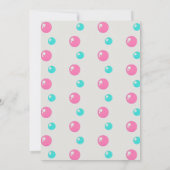 Schattigee Cartoon Zeemeermin Verjaardagsuitnodigi Kaart (Achterkant)