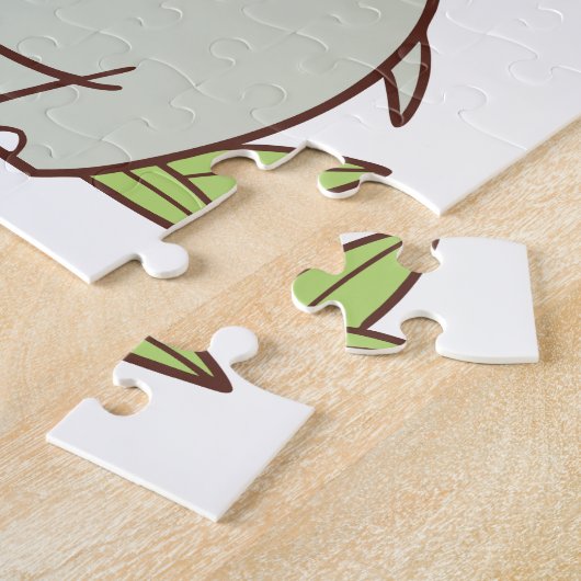 Schattigee Cartoons – Giraffe, leeuw en aap Legpuzzel (Zijkant)