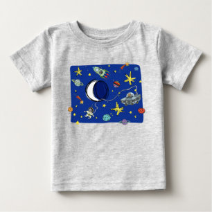 Schattigee Cartoons in de ruimte