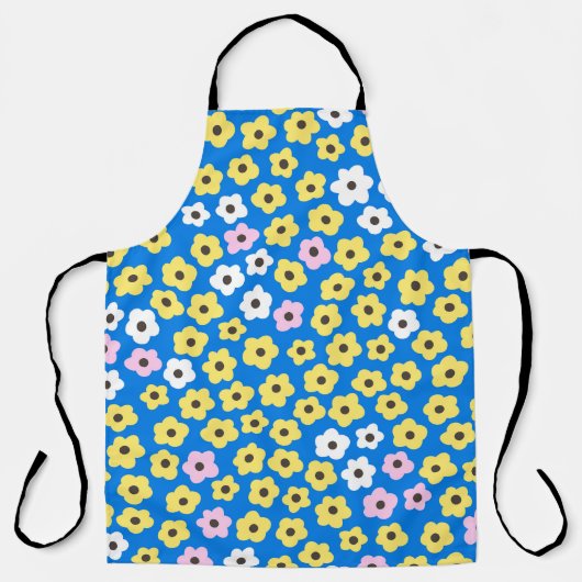 Schattigee cartoons: naadloos bloempatroon. schort (Voorkant)