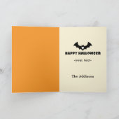 Schattigee cartoony heksen met naam Happy Hallowee Kaart (Binnen)