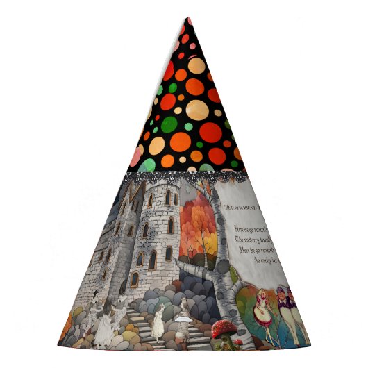 Schattigee Castle Alice Lewis Carroll Stippen Feesthoedjes (Links)