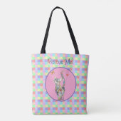 Schattigee Cat Animal Rescue en Pet Adoptie Canvas Tote Bag (Achterkant)