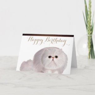 Schattigee Cat Birthday Wenskaart Kaart