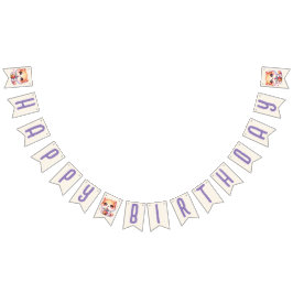 Schattigee Cat Boba Happy Birthday Vlaggetjes