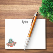 Schattigee Cat buitenaardse & UFO ruimteschip, Aan Post-it® Notes