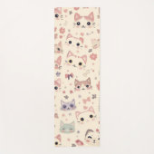 Schattigee Cat Cartoon Funny Pattern party Yogamat (Voorkant)