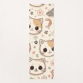 Schattigee Cat Cartoon Funny Pattern party Yogamat (Voorkant)