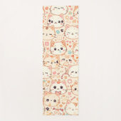 Schattigee Cat Cartoon Funny Pattern party Yogamat (Voorkant)