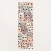 Schattigee Cat Cartoon Funny Pattern party Yogamat (Voorkant)
